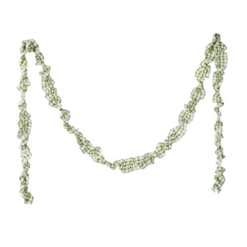 Garland - Gingham Ruffle, Grn/Wht
