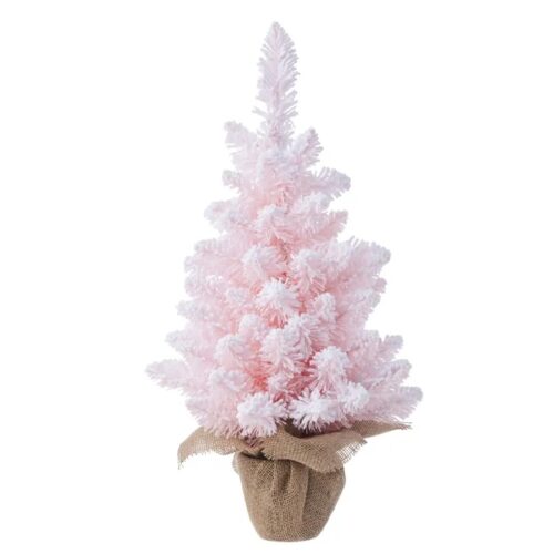 Primrose Snowy Tree in Burlap Pot