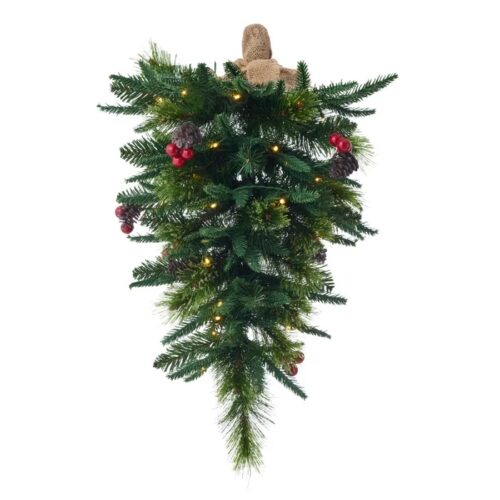 Garland- LED Classic Pine Drop, Pre-Lit