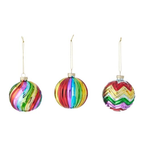 Bauble- Luxe Rainbow, 3 Asst