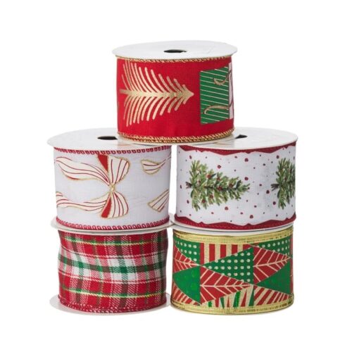 Ribbon- Classic Christmas, 5 Asst
