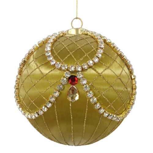 Bauble - Satin Wrap Champagne with Copper Jewel
