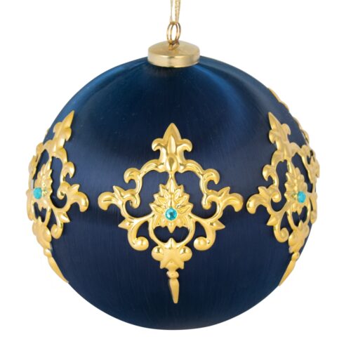 Bauble - Satin Wrap Navy with Gold Emblem