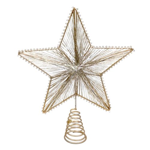 5 Point Star Tree topper Champagne