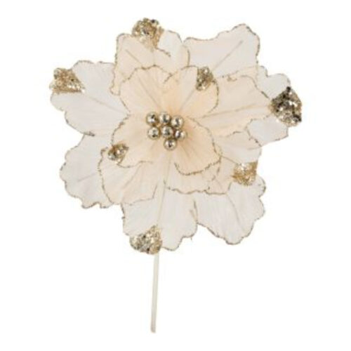 Magnolia Beaded Champagne Stem