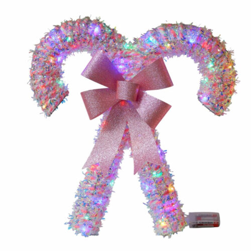Pink Candy Canes with Light