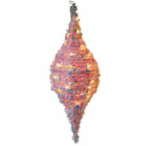 Bauble-Pink Drop with Light